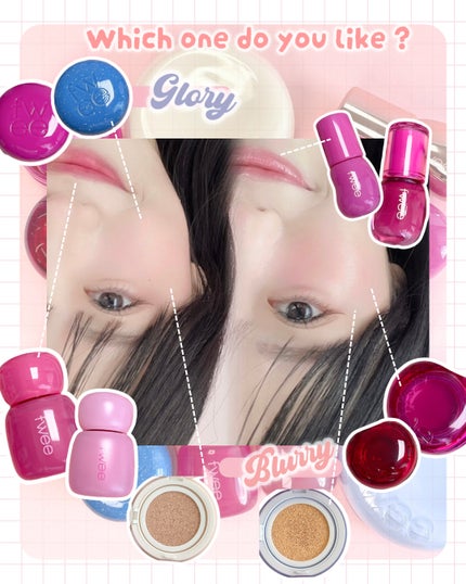 フィー リップアンドチーク ブラーリープリンポット/fwee/口紅を使ったクチコミ(2枚目)