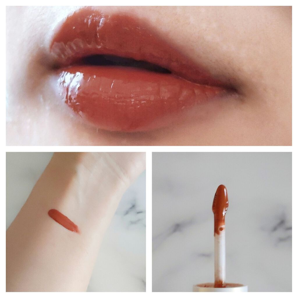 ミネラルカラーセラム 02 テラコッタ/ONLY MINERALS/リップグロスを使ったクチコミ（2枚目）