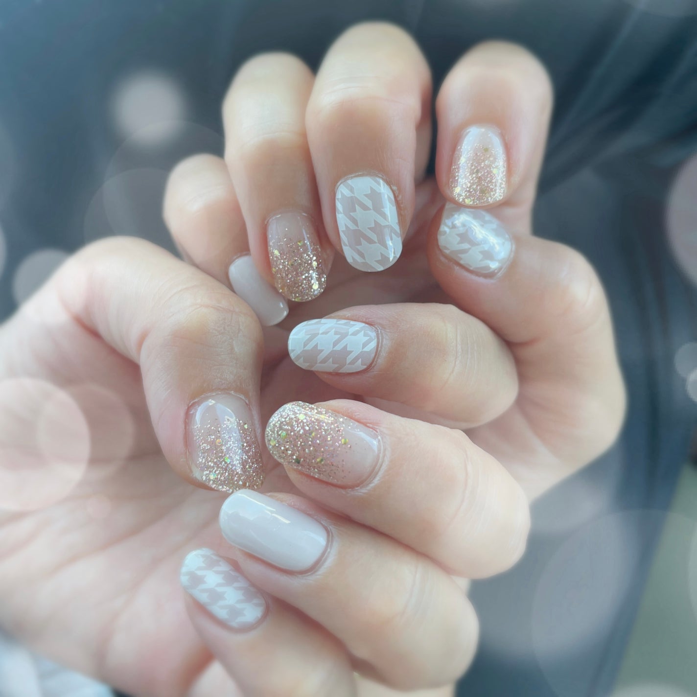 セミキュアジェルネイル(ハンド)/ohora/ネイルシールを使ったクチコミ(1枚目)