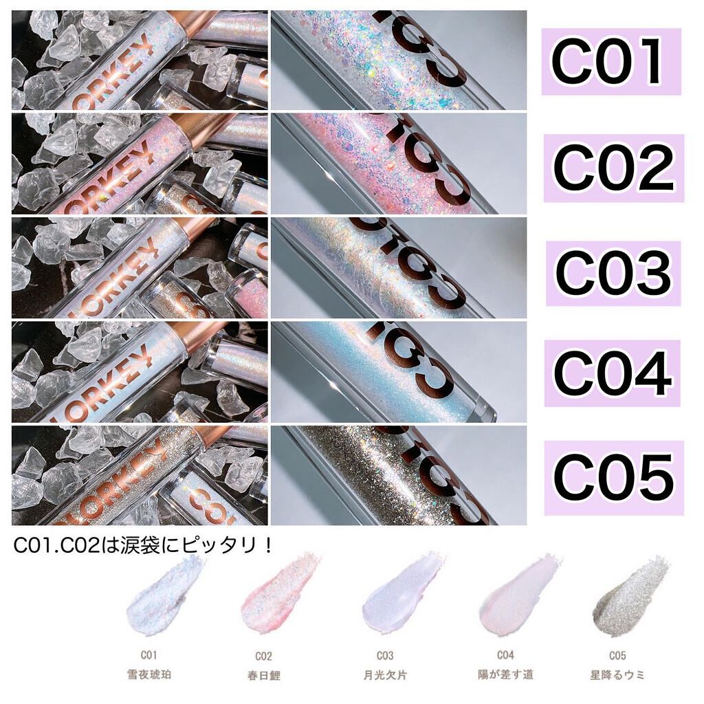 スパークリングギャラクシーリキッドアイシャドウ/COLORKEY/リキッドアイシャドウを使ったクチコミ(5枚目)