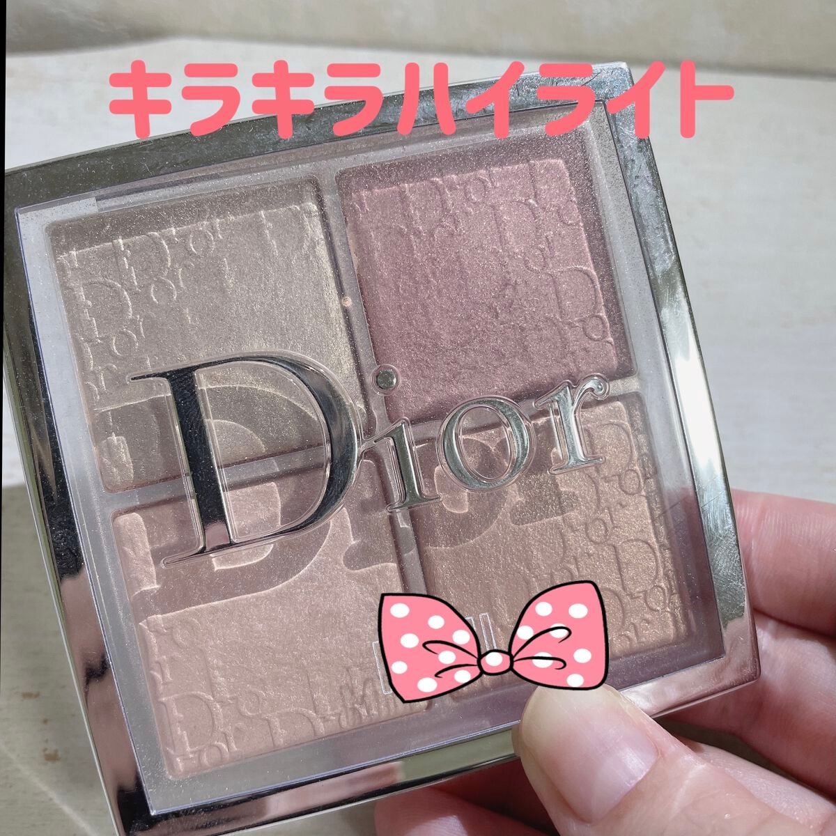 ディオール バックステージ フェイス グロウ パレット/Dior/ハイライトを使ったクチコミ(1枚目)