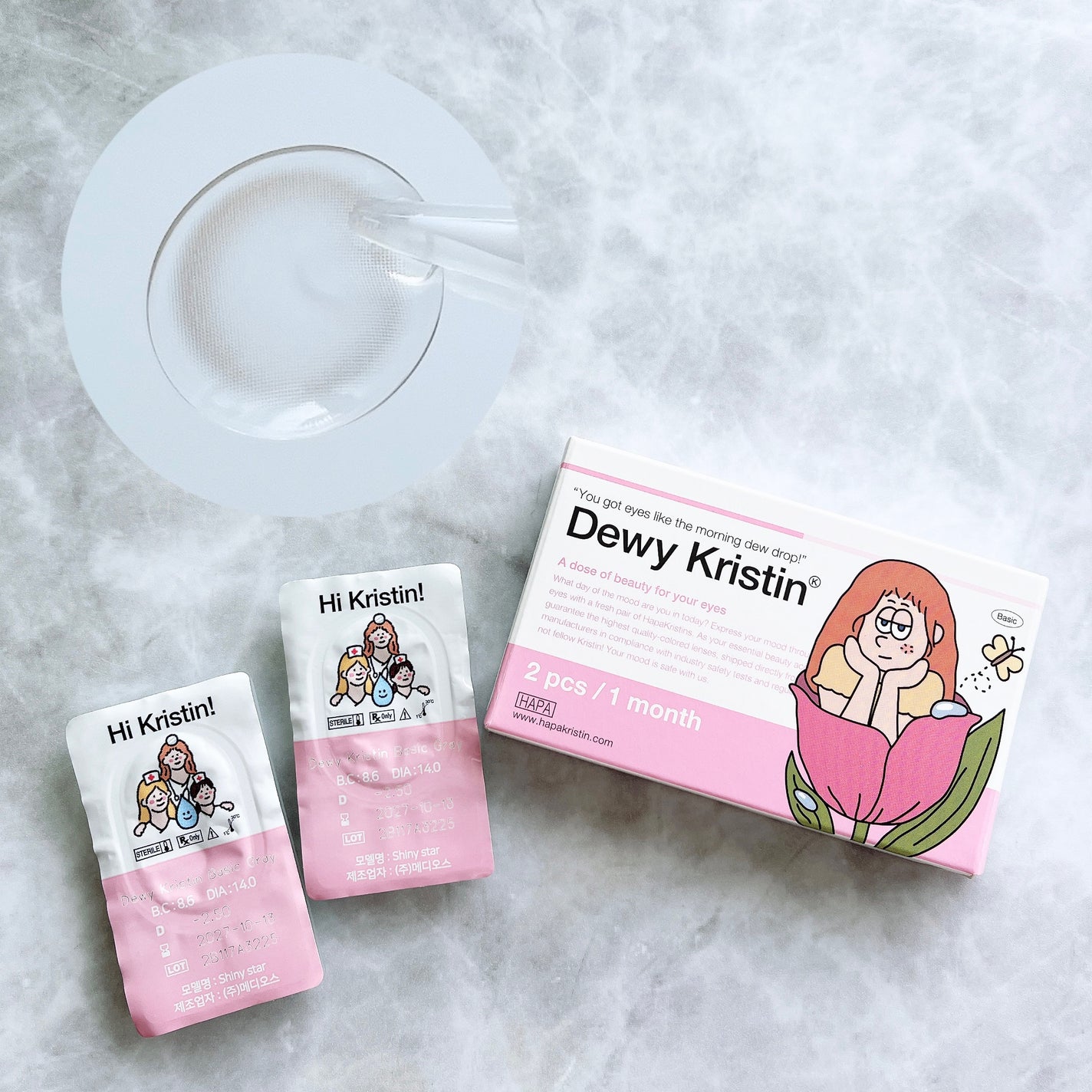 Dewy Kristin/Hapa kristin/カラーコンタクトレンズを使ったクチコミ(1枚目)