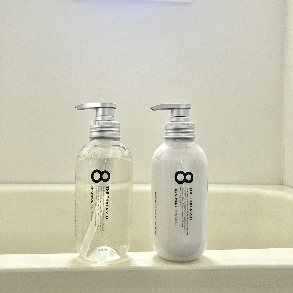 [旧商品]クレンジングリペア＆モイスト 美容液シャンプー／ディープリペア＆アクアモイスト 美容液トリートメント シャンプー/エイトザタラソ/市販シャンプーを使ったクチコミ（3枚目）