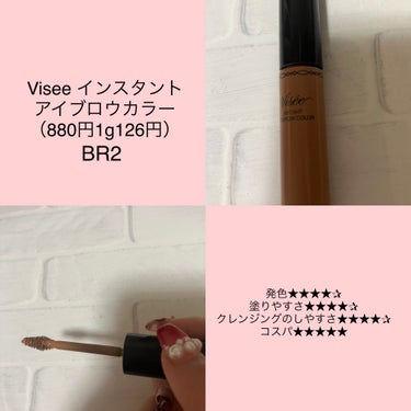 リシェ インスタント アイブロウ カラー/Visée/眉マスカラを使ったクチコミ（3枚目）