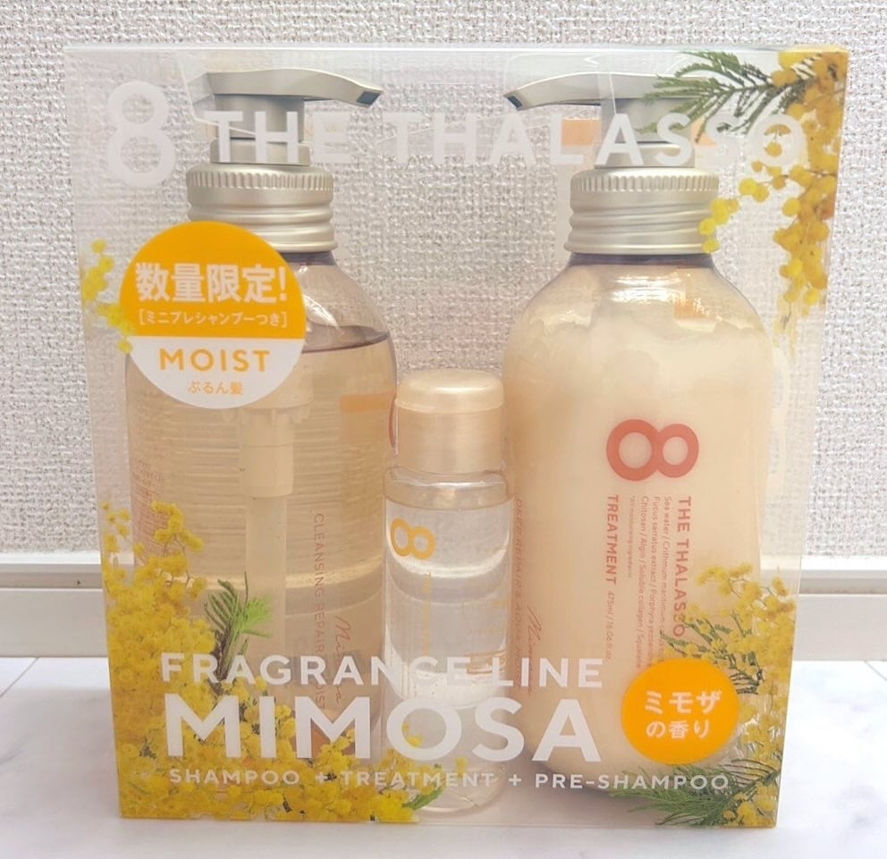 モイストシャンプー&モイストトリートメント ミニプレシャンプー付き 限定キット ミモザの香り/エイトザタラソ/その他キットセットを使ったクチコミ(1枚目)