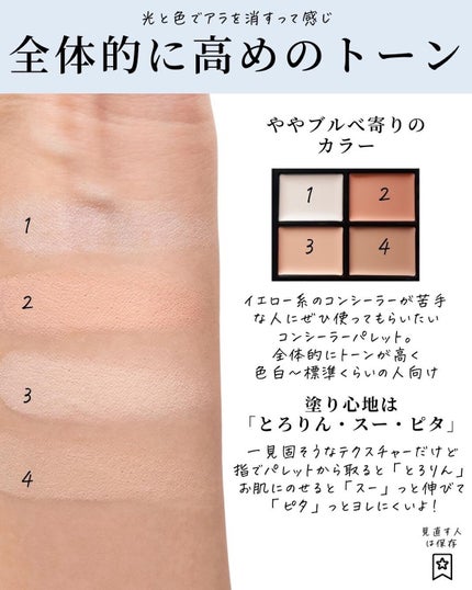 トーンパーフェクティング パレット/DECORTÉ/パレットコンシーラーを使ったクチコミ(4枚目)