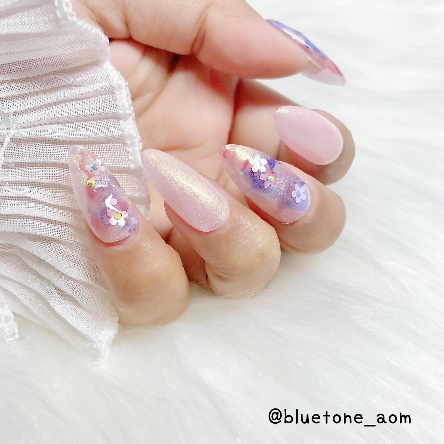 ⋆͛🦖⋆͛aomi on LIPS 「春のインク祭り🌸∗*゚桜が咲き始めてきましたねー!春色で作って..」(6枚目)