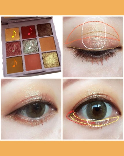 VenusMarble 9色アイシャドウパレット/Venus Marble/アイシャドウパレットを使ったクチコミ(3枚目)