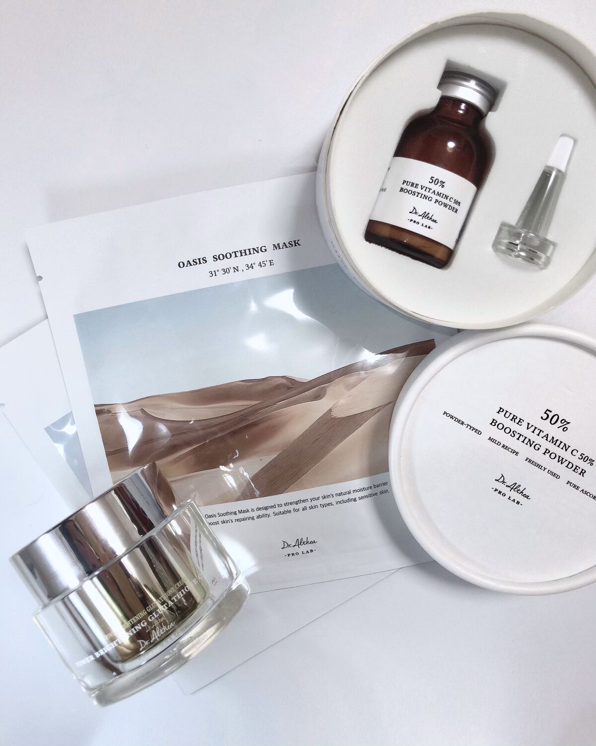 ピュアビタミンC 50％ ブースティングパウダー/Dr.Althea/フェイスパウダーを使ったクチコミ（1枚目）