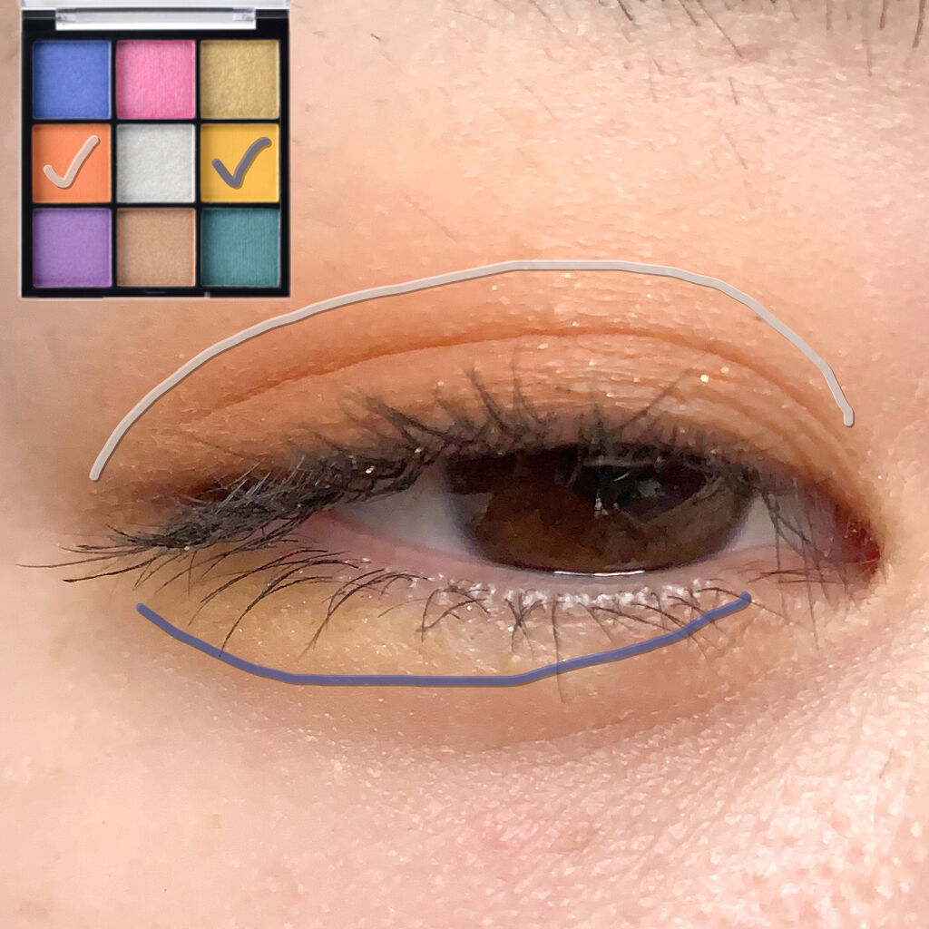 UR GLAM　BLOOMING EYE COLOR PALETTE/U R GLAM/アイシャドウパレットを使ったクチコミ（2枚目）