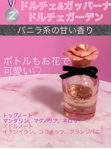 DOLCE&GABBANA BEAUTY DOLCE GARDEN EAU DE PARFUM（ドルチェガーデン オードパルファム）のクチコミ「【私的2021上半期ベスコス♡香水編】
2021年上半期使用頻度の高かった香水は？！

🎗 #.....」（3枚目）