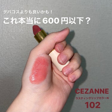 ラスティング リップカラーN 102 ブラウン系/CEZANNE/口紅を使ったクチコミ（1枚目）