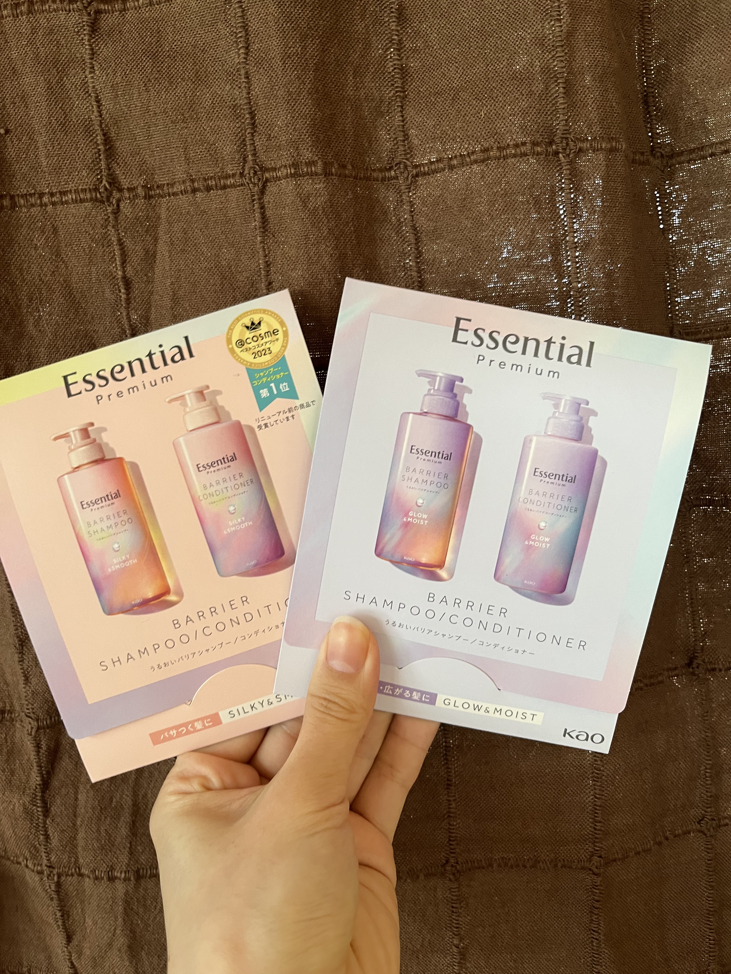 エッセンシャル プレミアム うるおいバリアシャンプー/コンディショナー グロウ＆モイスト/エッセンシャル/市販シャンプーを使ったクチコミ（1枚目）