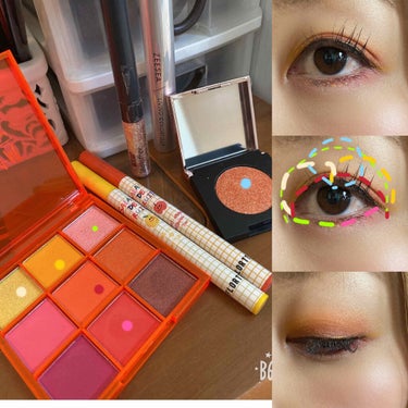 UR GLAM　BLOOMING EYE COLOR PALETTE/U R GLAM/パウダーアイシャドウを使ったクチコミ（2枚目）