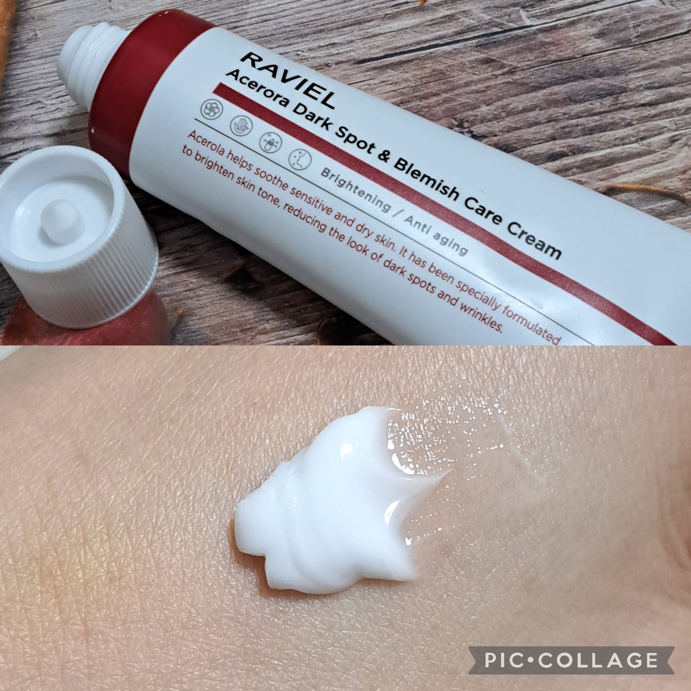 アセロラダークスポット&ブレミッシュ ケア クリーム/RAVIEL/フェイスクリームを使ったクチコミ(2枚目)