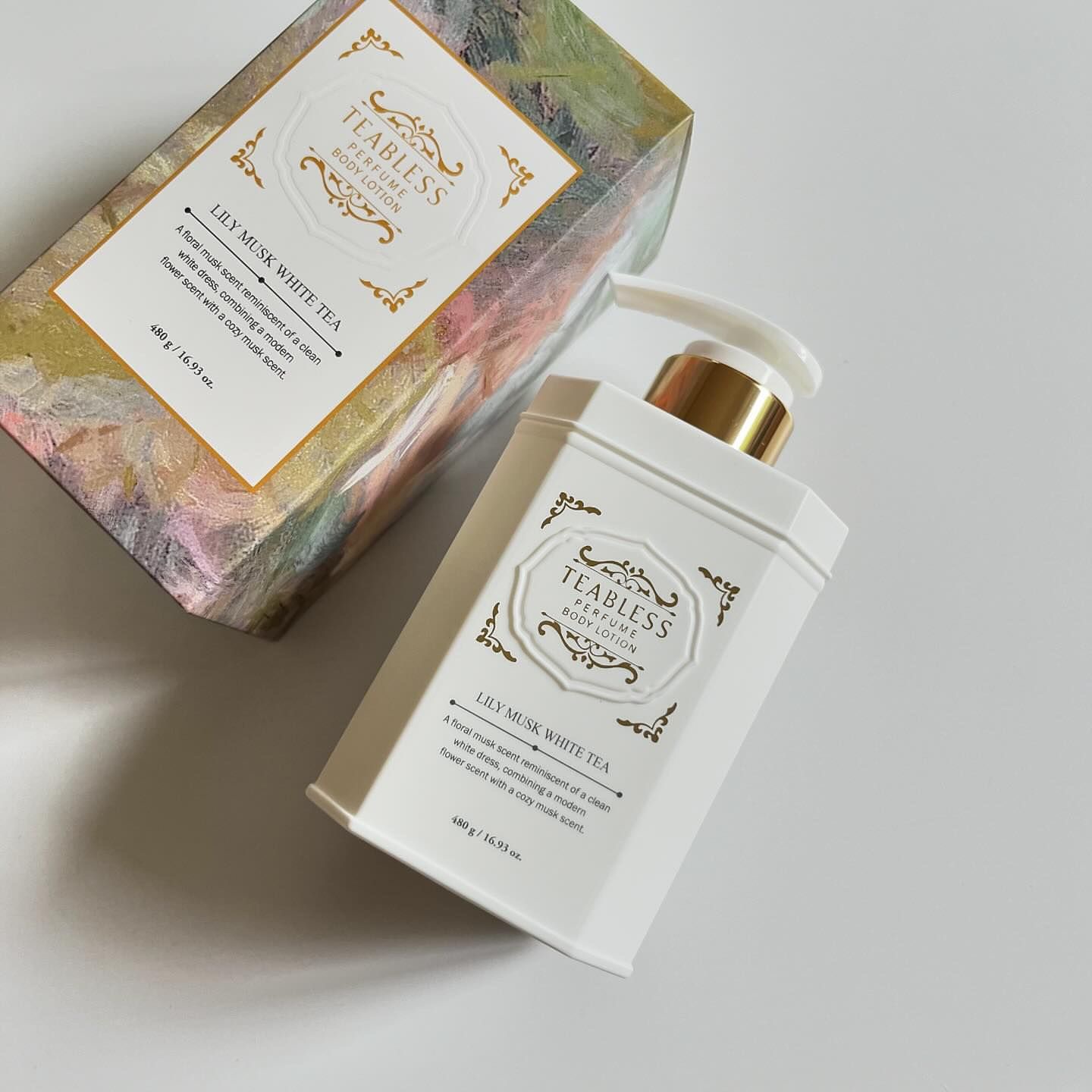 パフュームボディローション リリィムスクホワイトティー/TEABLESS/ボディローションを使ったクチコミ（2枚目）