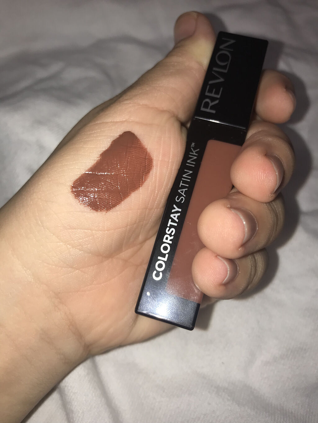 カラーステイ サテン インク/REVLON/口紅を使ったクチコミ（3枚目）