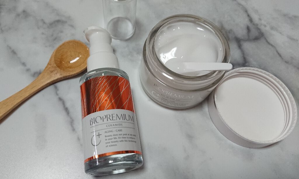 オールインワンジェル 発酵セラミド原液美容液セット/BIOPREMIUM/スキンケアキットを使ったクチコミ（1枚目）