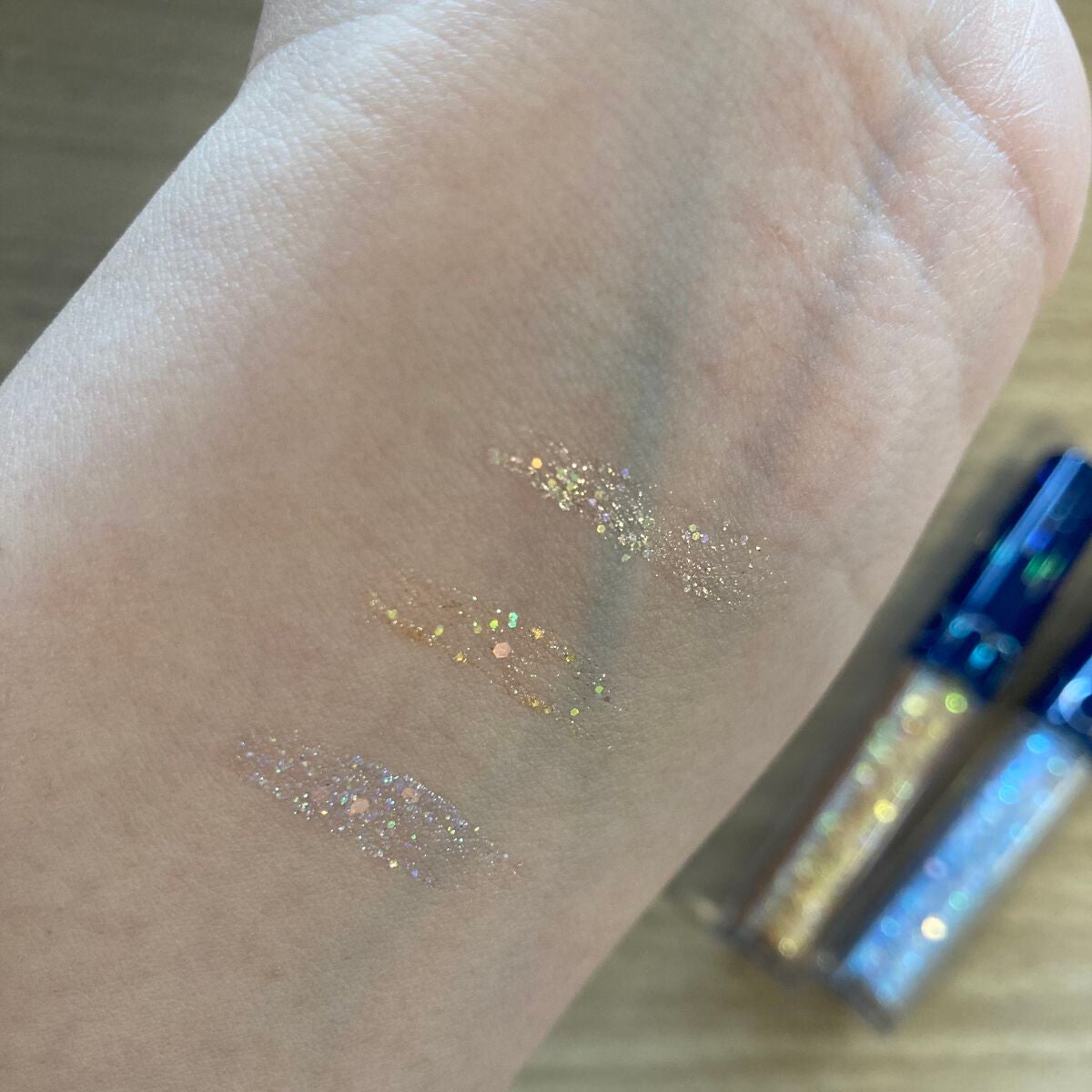 リキッド グリッター シャドウ/rom&nd/グリッターを使ったクチコミ(5枚目)