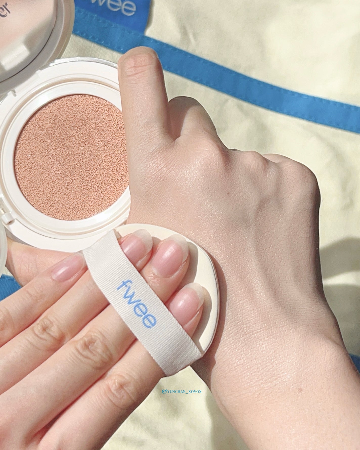 フィー クッションエッグフィットカバー/fwee/クッションファンデーションを使ったクチコミ(5枚目)