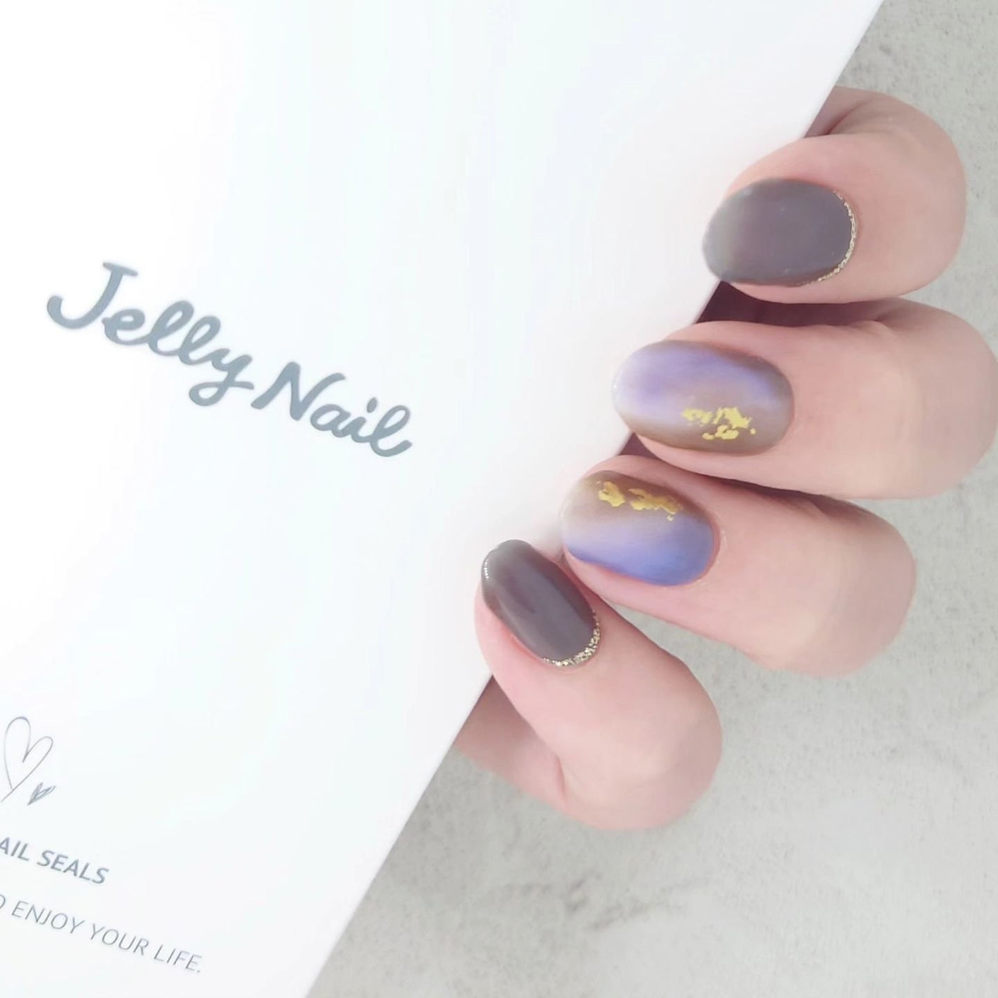 ゆき on LIPS 「JellyNailさんのリアルジェルネイルシールをネイルブック..」(2枚目)