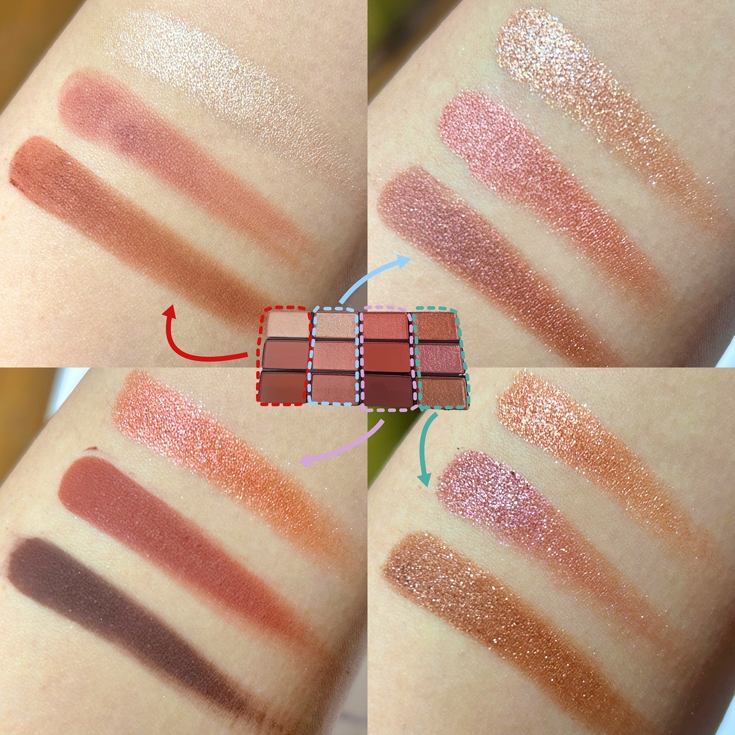 アフターグロー イリジスタブル アイシャドーパレット/NARS/アイシャドウパレットを使ったクチコミ（2枚目）