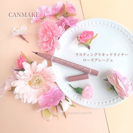 ラスティングリキッドライナー/キャンメイク/リキッドアイライナーを使ったクチコミ(1枚目)