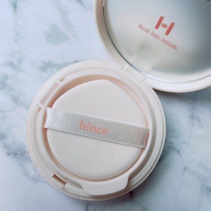 セカンドスキングロウクッション 15 ロージー/hince/クッションファンデーションを使ったクチコミ(2枚目)