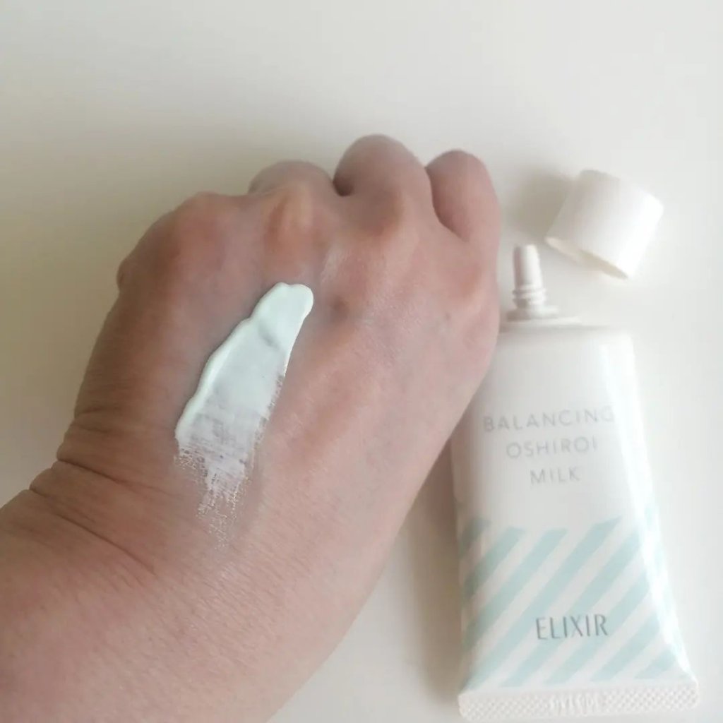 ルフレ バランシングおしろいミルク GR/エリクシール/乳液を使ったクチコミ（3枚目）