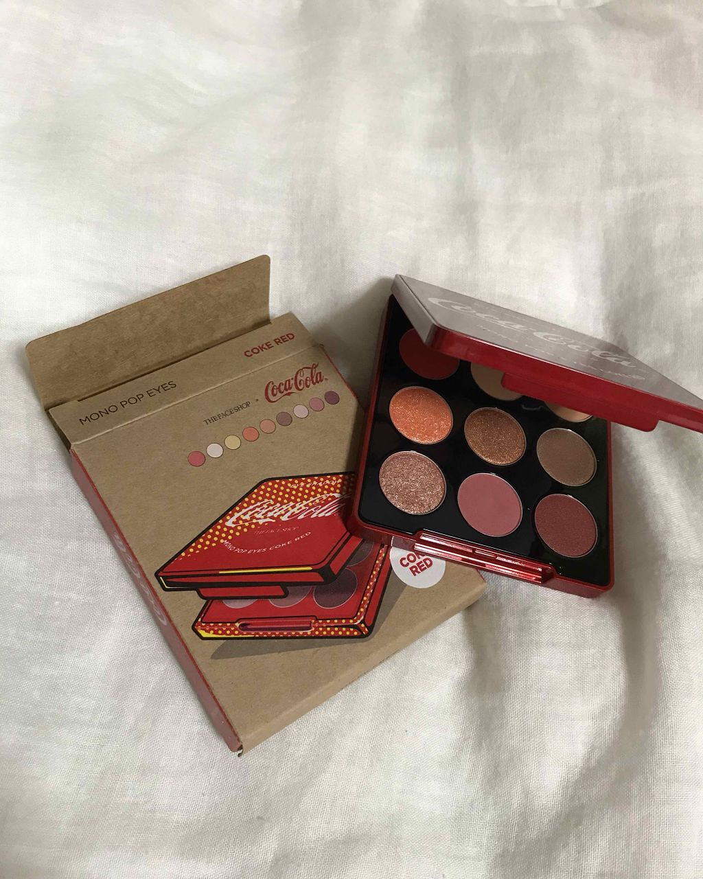 コカコーラ モノ ポップ アイズ/THE FACE SHOP/アイシャドウパレットを使ったクチコミ（1枚目）