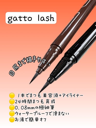 gatto lash　ガットラッシュ カラー/水橋保寿堂製薬/リキッドアイライナーを使ったクチコミ（2枚目）