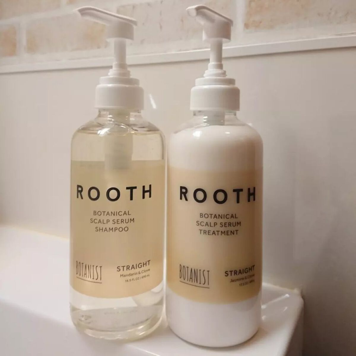 ルース ボタニカルスカルプセラム シャンプー・トリートメント(ストレート)/BOTANIST/市販シャンプーを使ったクチコミ(1枚目)