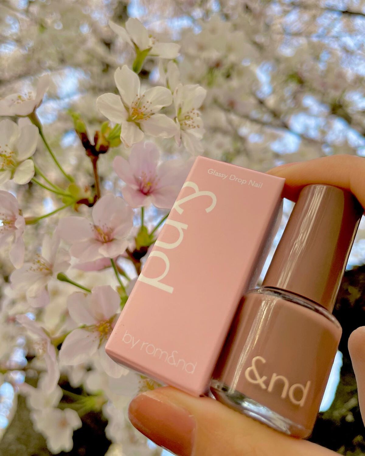 アンドバイロムアンド　グラッシードロップネイル/&nd by rom&nd/マニキュアを使ったクチコミ（1枚目）