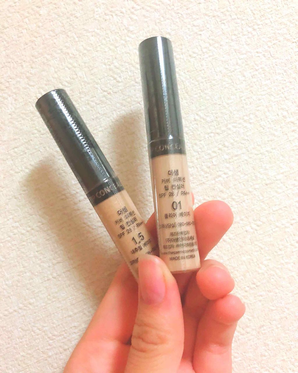 カバーパーフェクション チップコンシーラー/the SAEM/リキッドコンシーラーを使ったクチコミ(1枚目)