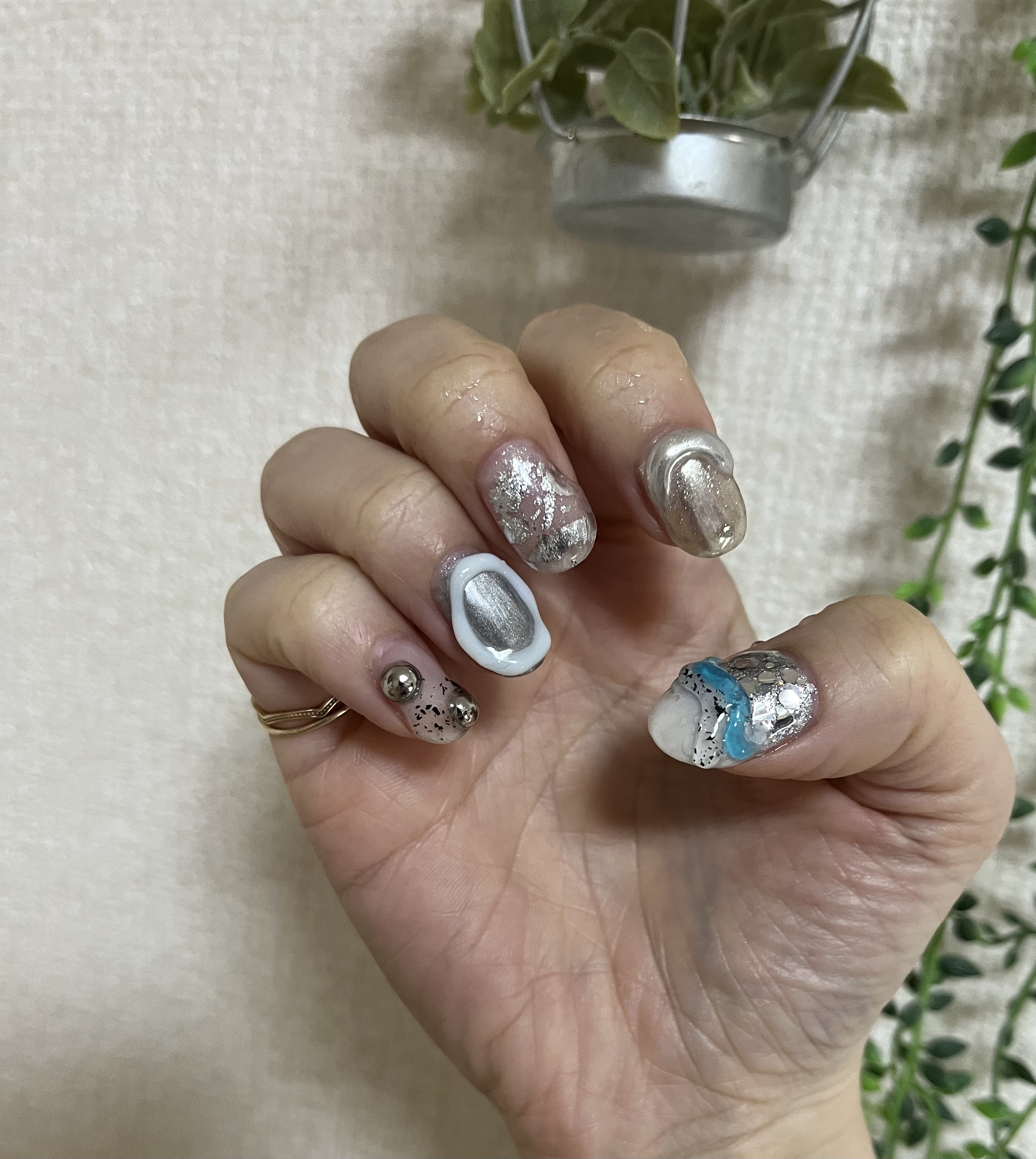 ジェルネイル（ライト対応）/セリア/ジェルネイルを使ったクチコミ（1枚目）