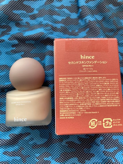 セカンドスキンファンデーション/hince/リキッドファンデーションを使ったクチコミ(1枚目)