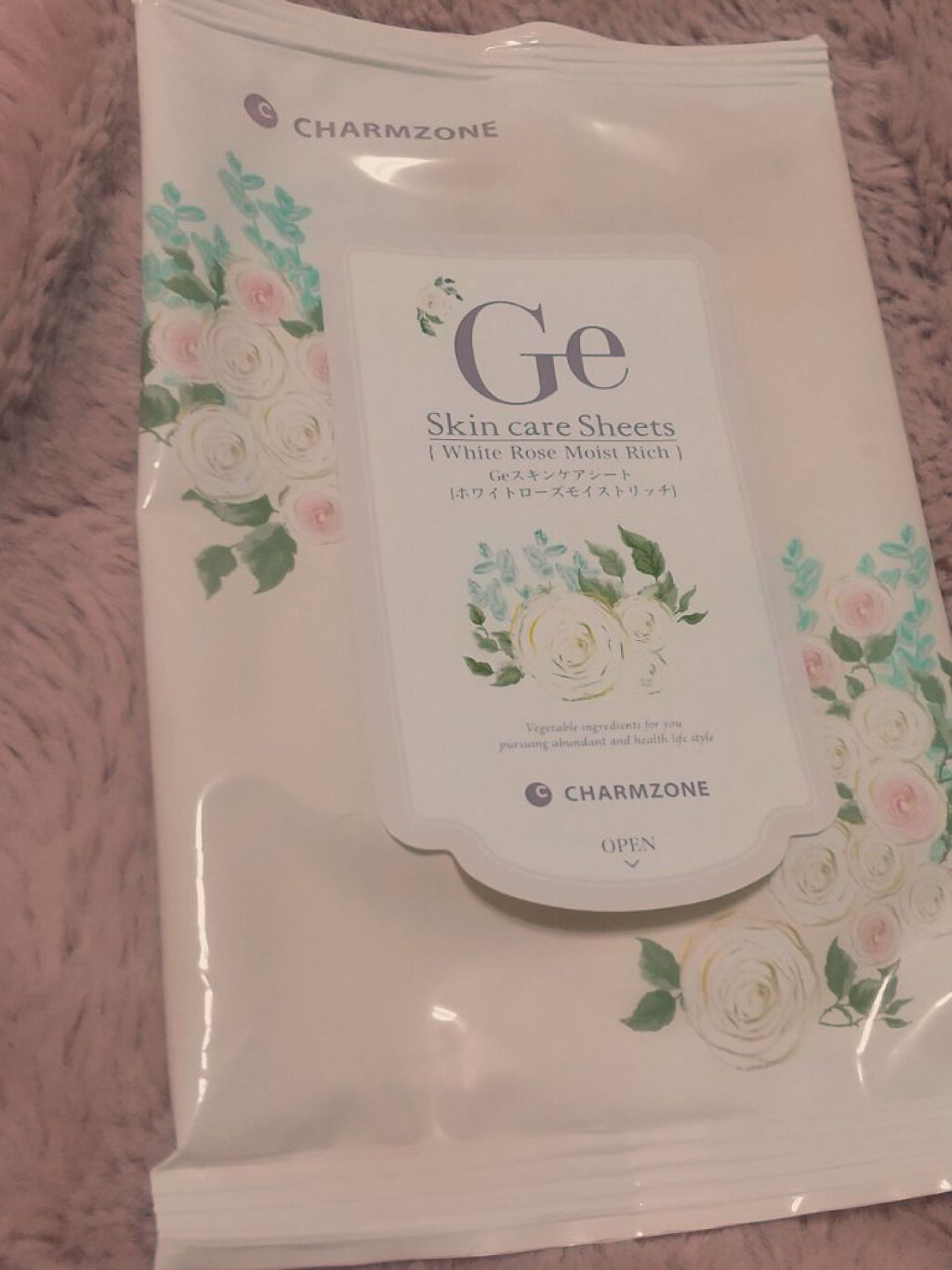 Ge スキンケアシート（ホワイトローズモイストリッチ）