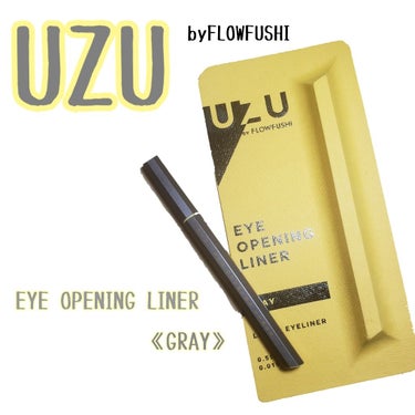 EYE OPENING LINER/UZU BY FLOWFUSHI/リキッドアイライナーを使ったクチコミ（1枚目）