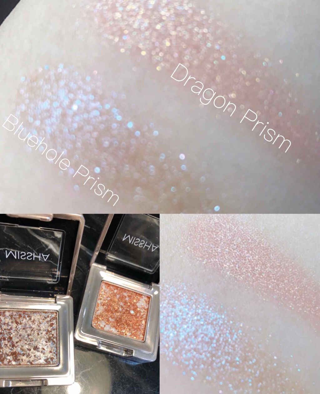 グリッタープリズム シャドウ/MISSHA/グリッターを使ったクチコミ(2枚目)