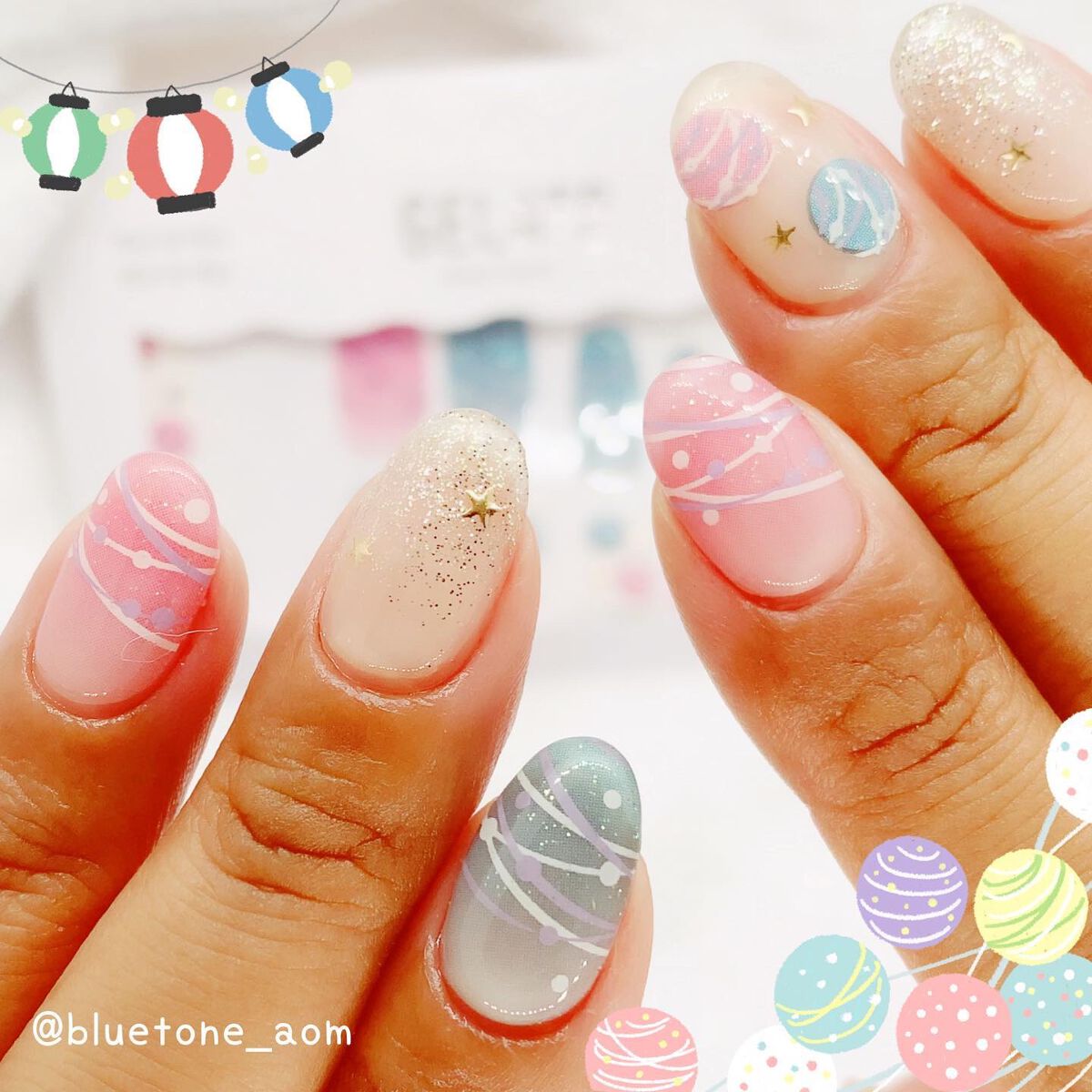 ネイルフィット ジェルネイルシール/GELATO FACTORY/ネイルシールを使ったクチコミ(5枚目)