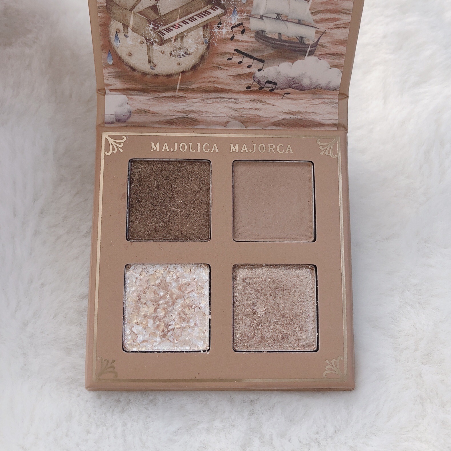 シャドーフラッシュ  BR202 キャメルブラウン (雨粒リズム) /MAJOLICA MAJORCA/アイシャドウパレットを使ったクチコミ（1枚目）