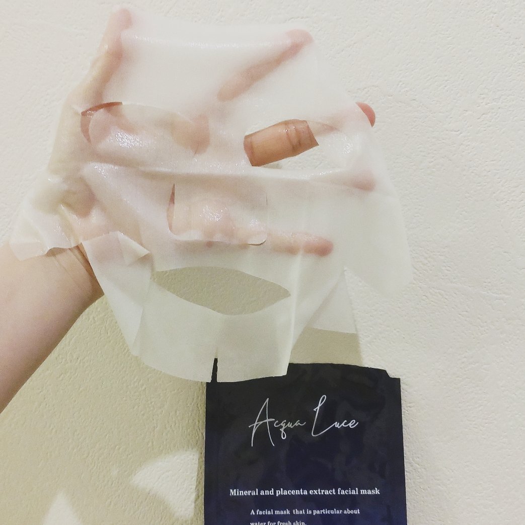 Acqua Luce フェイシャルマスク/日田天領水/シートマスク・パックを使ったクチコミ（3枚目）
