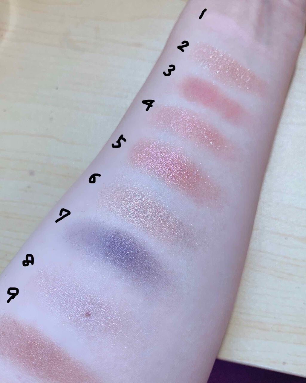 長相思シリーズ 9色アイシャドウパレット/CATKIN/アイシャドウパレットを使ったクチコミ(3枚目)