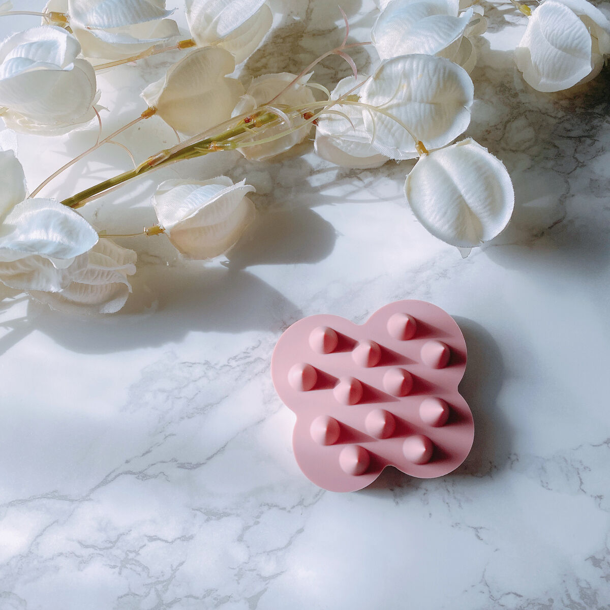 uka scalp brush kenzan medium uka store gentei yokohama pink/uka/スカルプブラシを使ったクチコミ（1枚目）