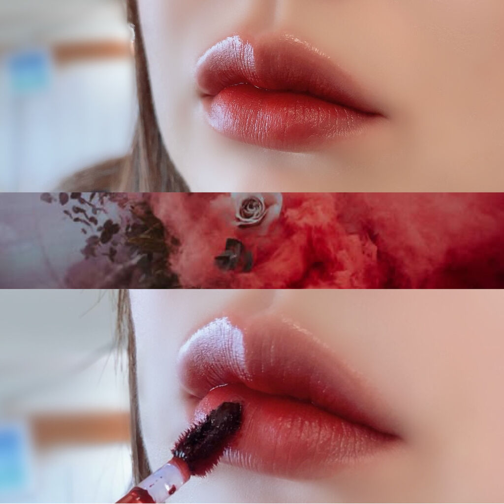 ドリーミーレイトナイト メロウティント/MERZY/リップティントを使ったクチコミ（2枚目）