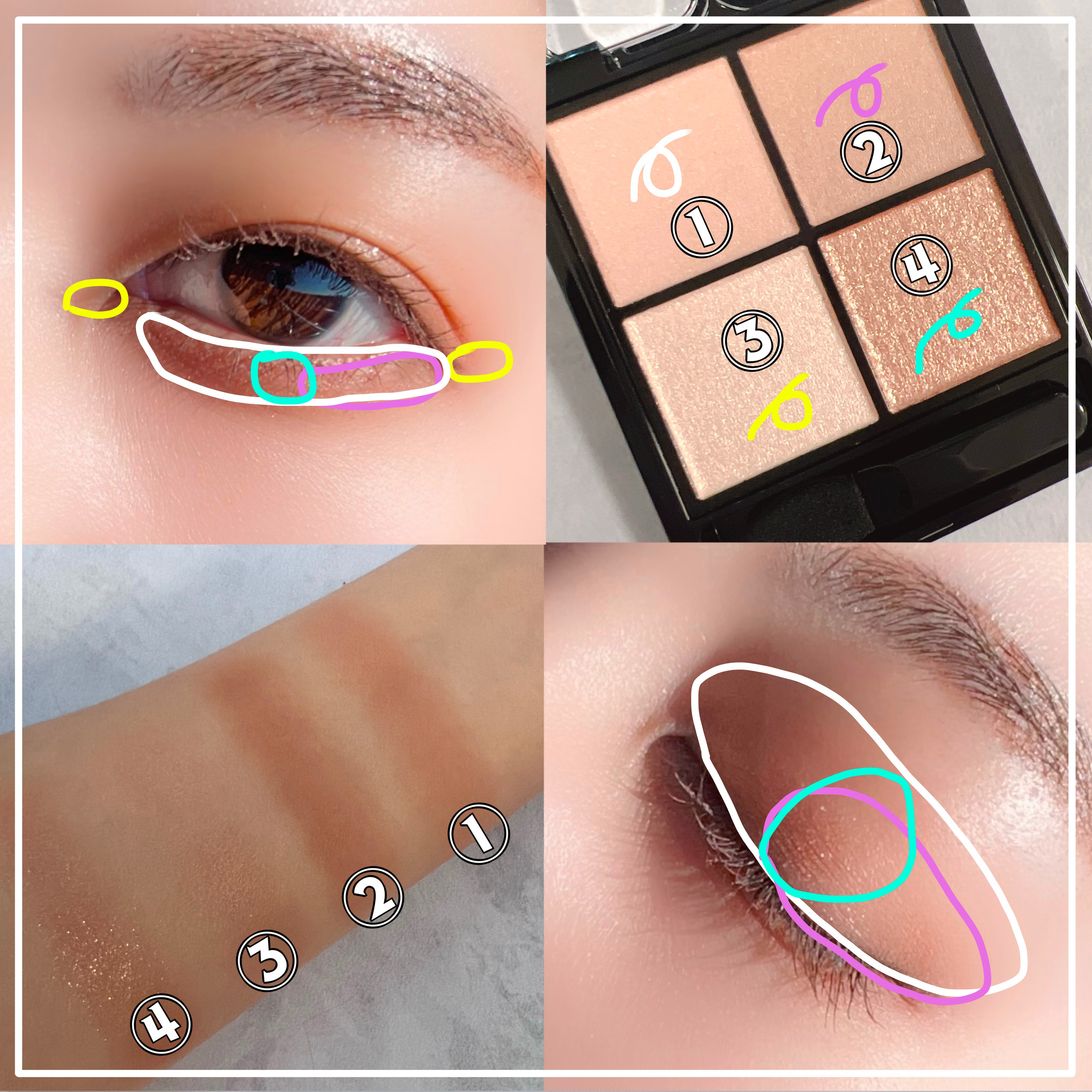 ケイト ポッピングシルエットシャドウ/KATE/アイシャドウパレットを使ったクチコミ（3枚目）