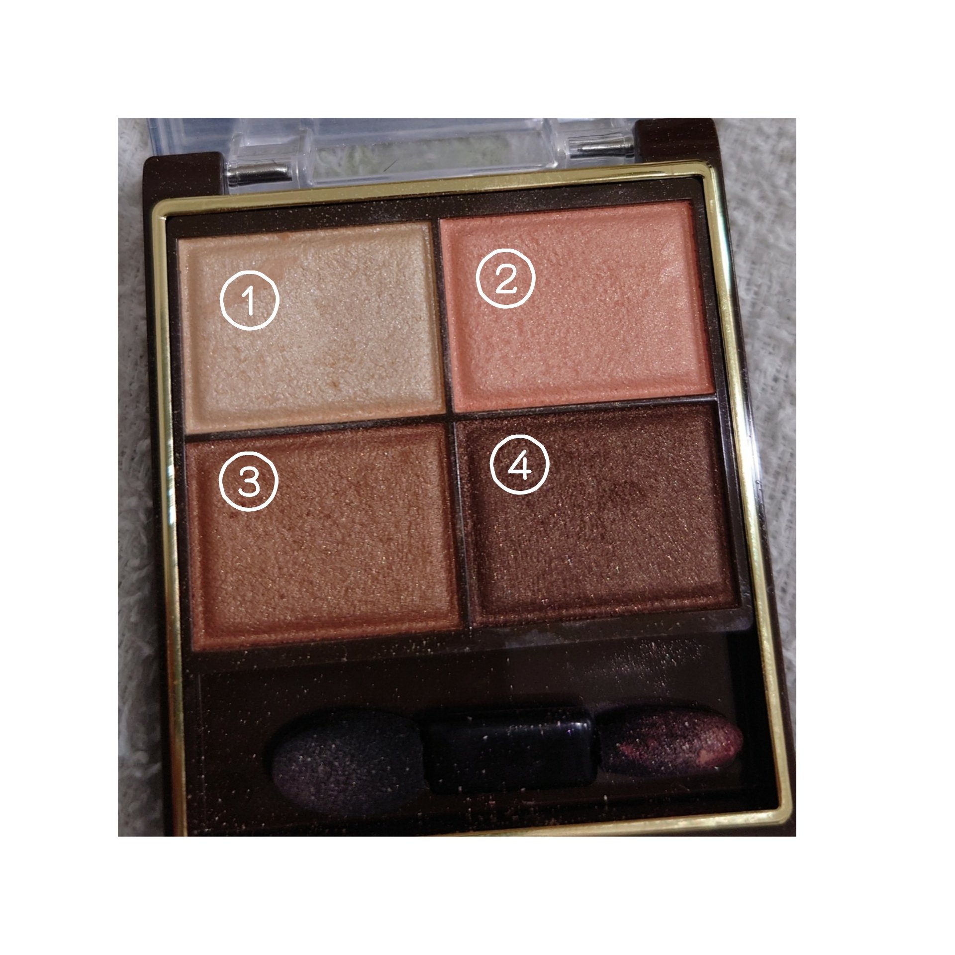 スキニーリッチシャドウ SR05 ウォームブラウン/excel/アイシャドウパレットを使ったクチコミ（2枚目）