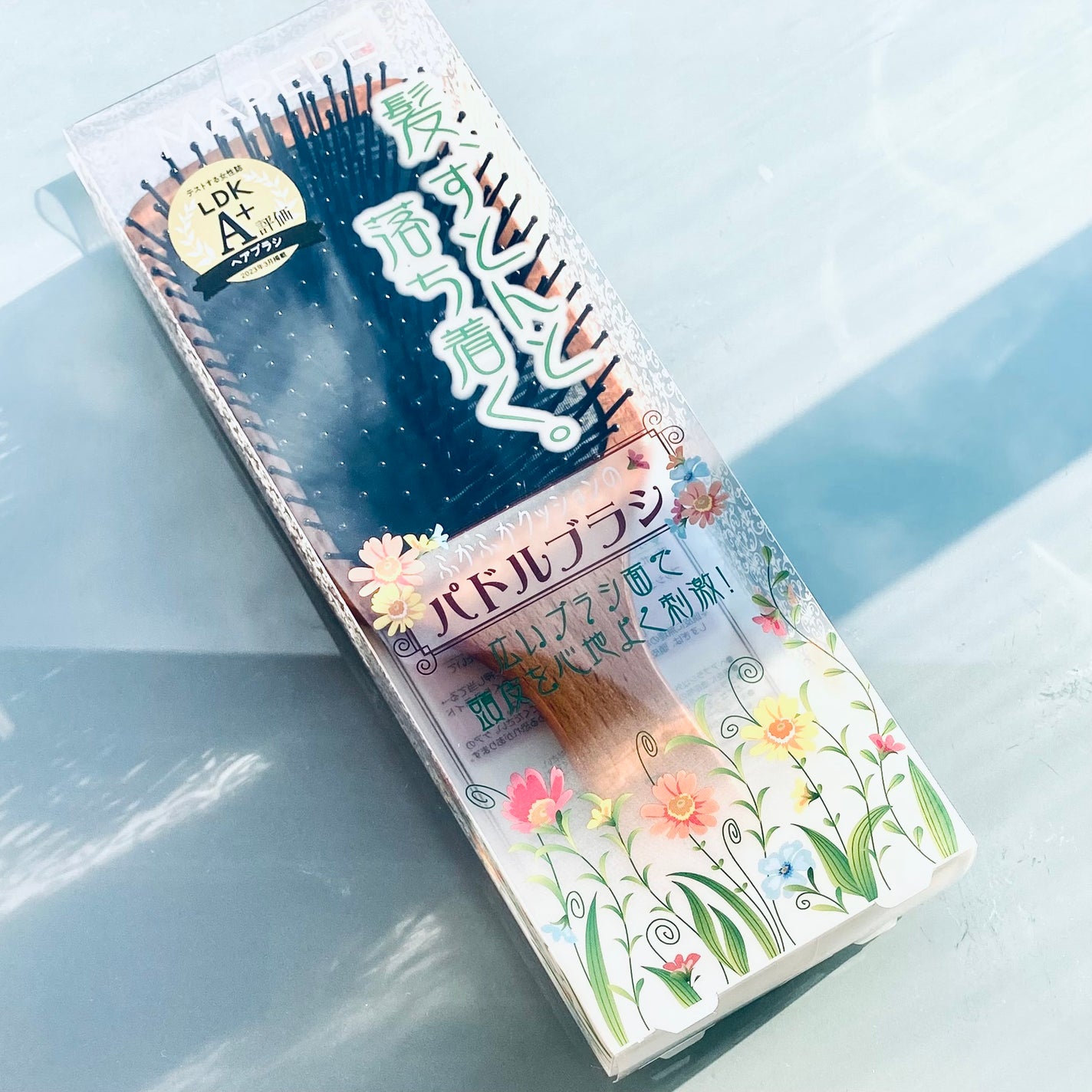 ふかふかクッションのパドルブラシ/マペペ/ヘアブラシを使ったクチコミ(1枚目)