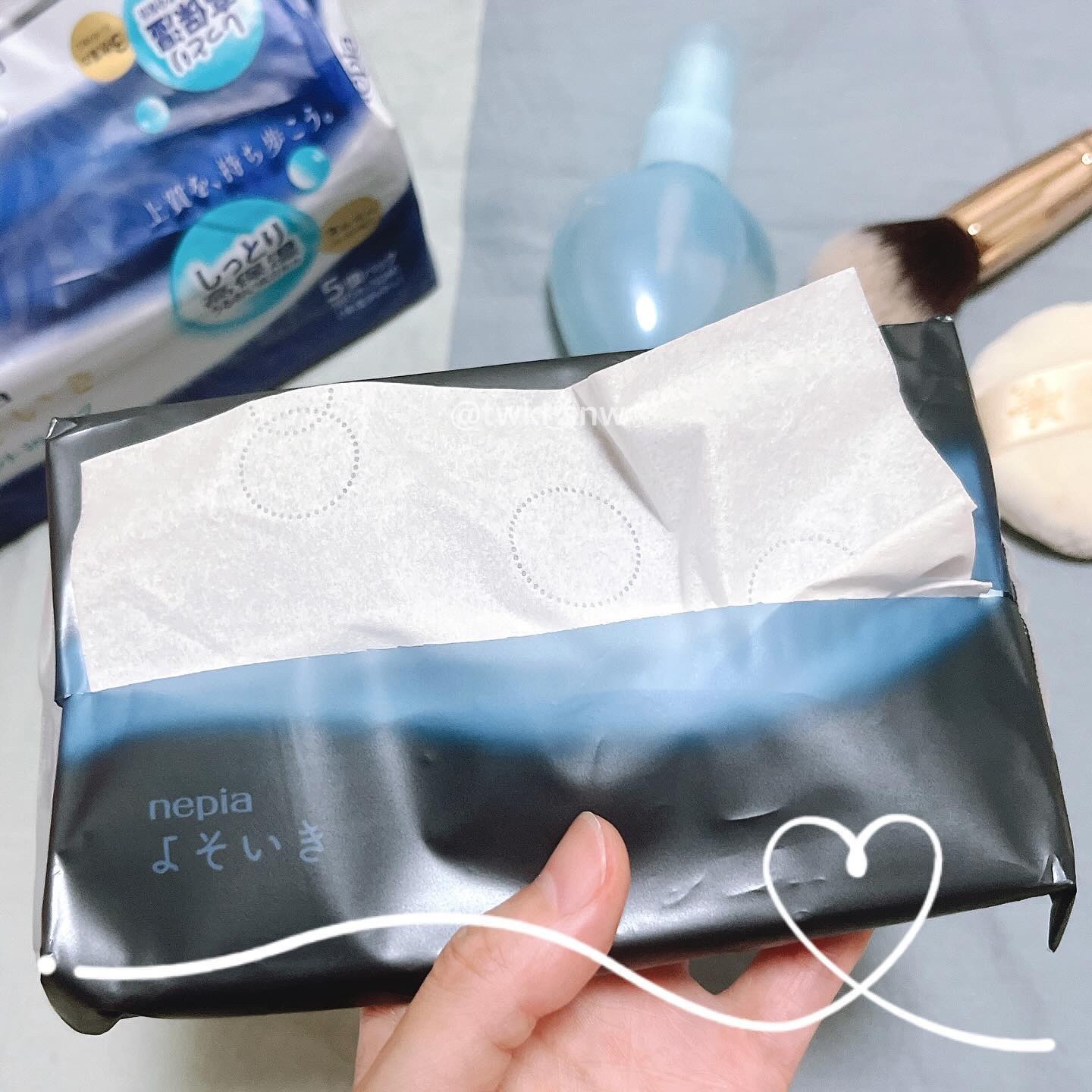 よそいき保湿ティシュ/ネピア/ティッシュを使ったクチコミ（2枚目）