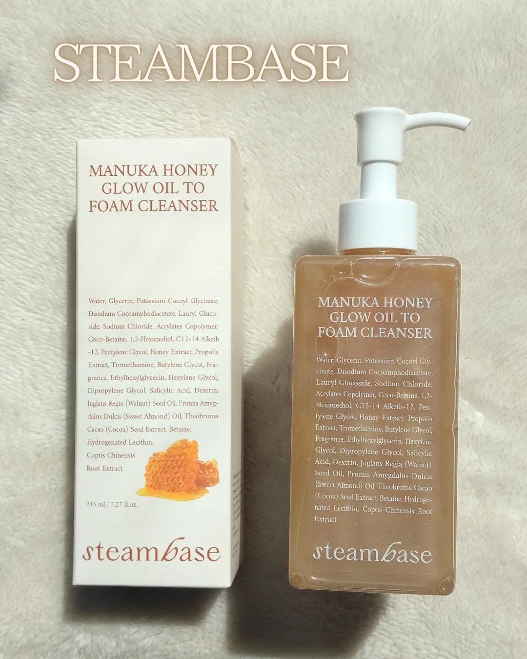 STEAMBASE マヌカハニーグロウオイルトゥーフォームクレンザー